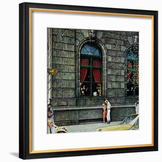 "University Club", August 27,1960-Norman Rockwell-Framed Premium Giclee Print