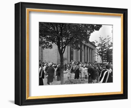 University Graduates Outside Sheffield City Hall, South Yorkshire, 1967-Michael Walters-Framed Photographic Print