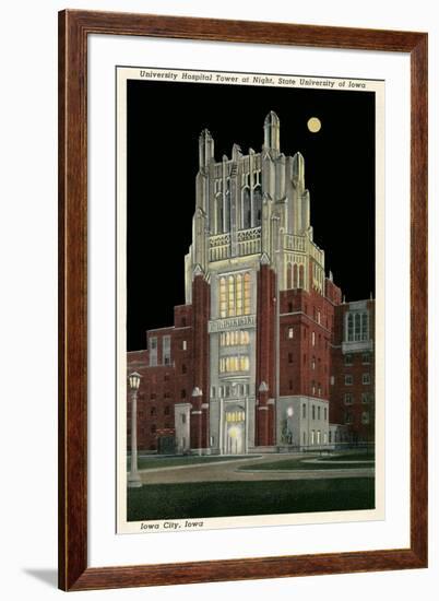 University Hospital Tower, Iowa City-null-Framed Art Print