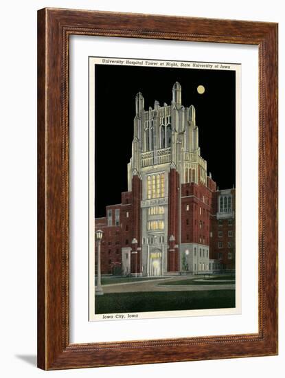 University Hospital Tower, Iowa City-null-Framed Premium Giclee Print
