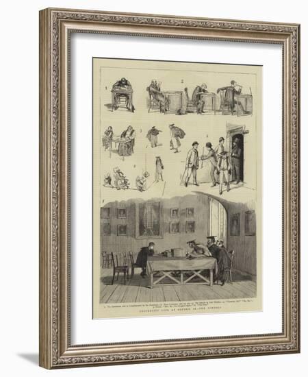 University Life at Oxford, II, the Schools-null-Framed Giclee Print