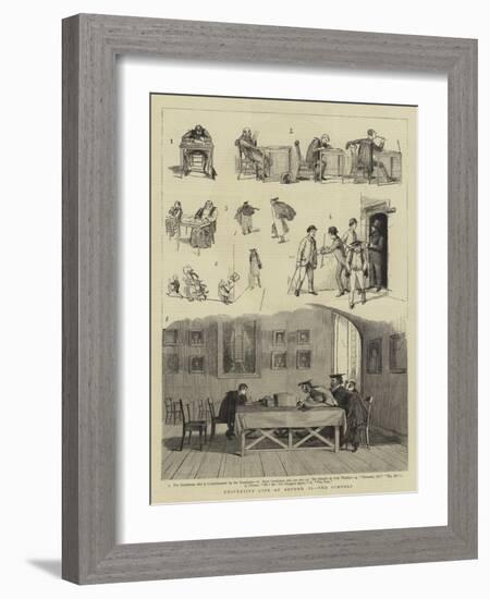 University Life at Oxford, II, the Schools-null-Framed Giclee Print