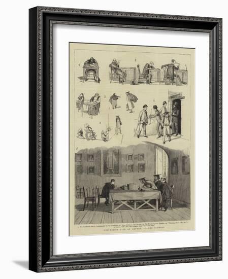 University Life at Oxford, II, the Schools-null-Framed Giclee Print