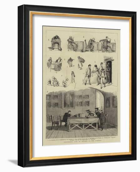 University Life at Oxford, II, the Schools-null-Framed Giclee Print