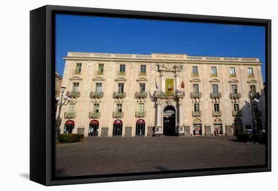 University of Catania, Piazza Universite, Catania, Sicily, Italy, Europe-Carlo Morucchio-Framed Premier Image Canvas