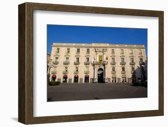 University of Catania, Piazza Universite, Catania, Sicily, Italy, Europe-Carlo Morucchio-Framed Photographic Print