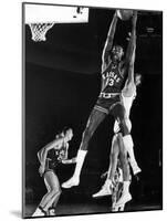 University of Kansas Basketball Star Wilt Chamberlain Playing in a Game-George Silk-Mounted Premium Photographic Print