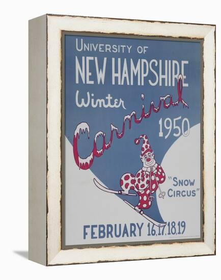 University of New Hampshire Winter Carnival Poster-null-Framed Premier Image Canvas