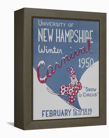 University of New Hampshire Winter Carnival Poster-null-Framed Premier Image Canvas