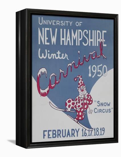 University of New Hampshire Winter Carnival Poster-null-Framed Premier Image Canvas