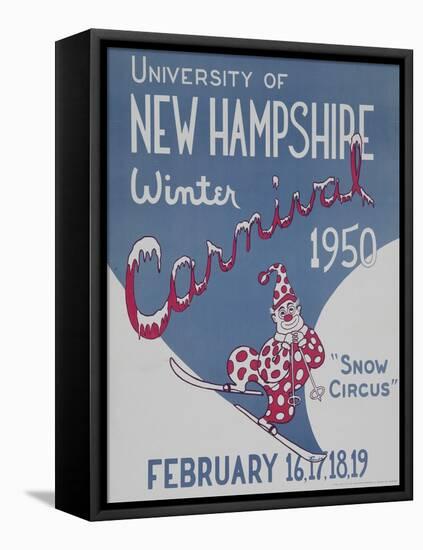 University of New Hampshire Winter Carnival Poster-null-Framed Premier Image Canvas