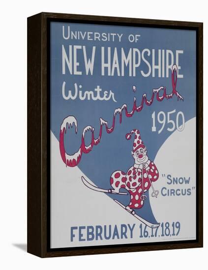 University of New Hampshire Winter Carnival Poster-null-Framed Premier Image Canvas