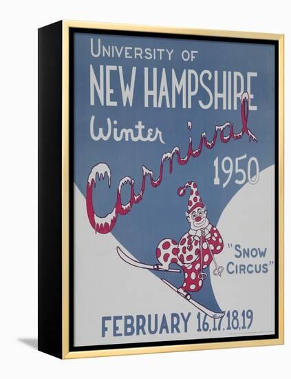 University of New Hampshire Winter Carnival Poster-null-Framed Premier Image Canvas