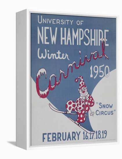 University of New Hampshire Winter Carnival Poster-null-Framed Premier Image Canvas