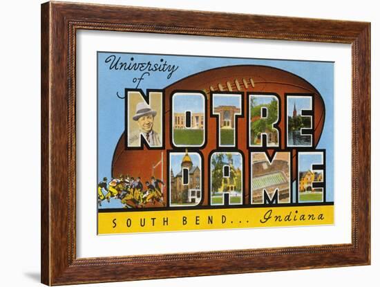 University of Notre Dame, South Bend, Indiana-null-Framed Premium Giclee Print