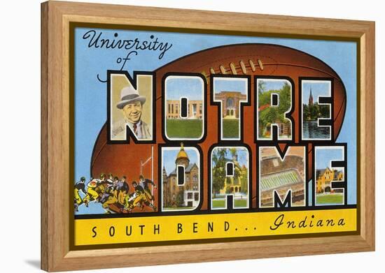 University of Notre Dame, South Bend, Indiana-null-Framed Stretched Canvas