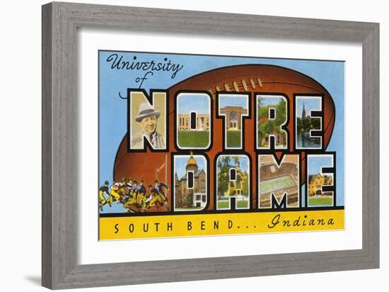 University of Notre Dame, South Bend, Indiana-null-Framed Art Print