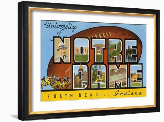 University of Notre Dame, South Bend, Indiana-null-Framed Art Print