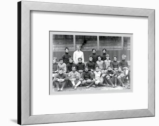 University of Pennsylvania Football Team, Philadelphia, Pennsylvania-null-Framed Photo