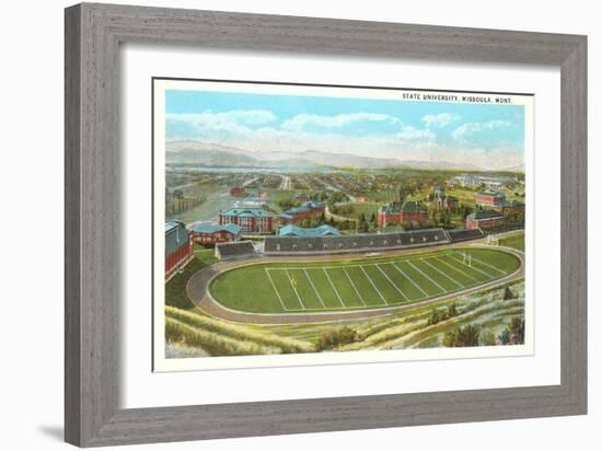 University Playing Field, Missoula, Montana-null-Framed Art Print