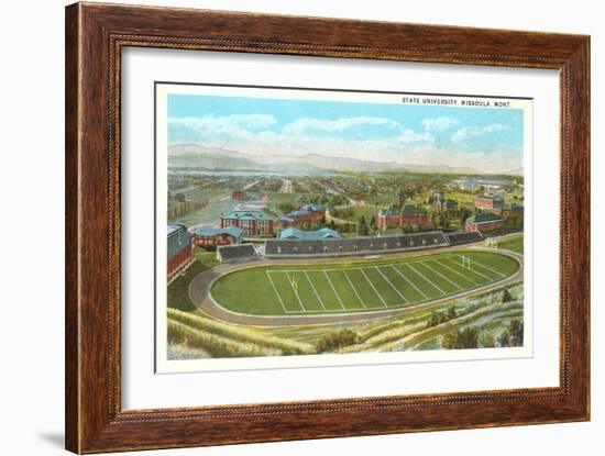 University Playing Field, Missoula, Montana-null-Framed Art Print