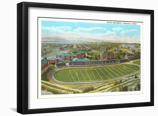 University Playing Field, Missoula, Montana-null-Framed Art Print