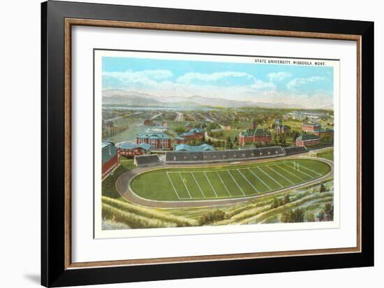 University Playing Field, Missoula, Montana-null-Framed Art Print