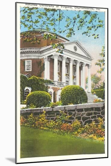 University Rotunda, Charlottesville, Virginia-null-Mounted Art Print