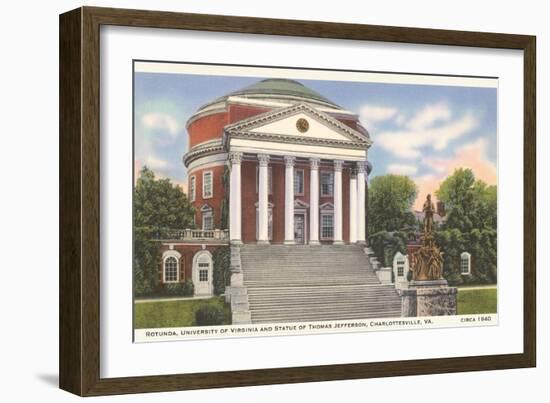 University Rotunda, Charlottesville, Virginia-null-Framed Art Print