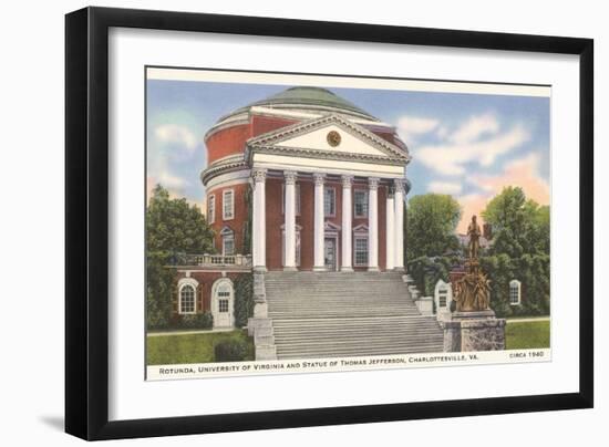 University Rotunda, Charlottesville, Virginia-null-Framed Art Print