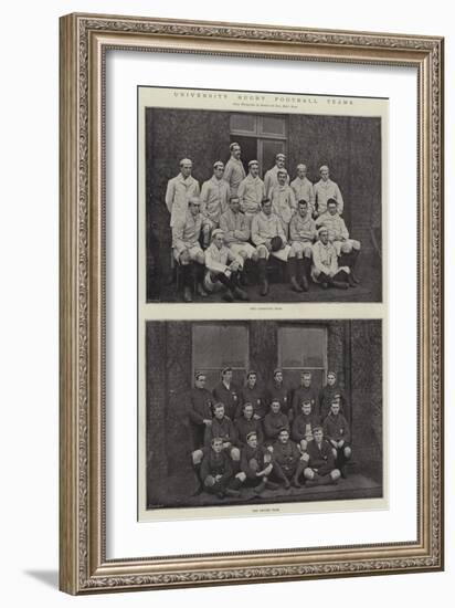 University Rugby Football Teams-null-Framed Giclee Print