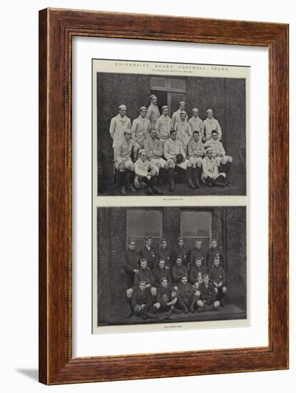 University Rugby Football Teams-null-Framed Giclee Print