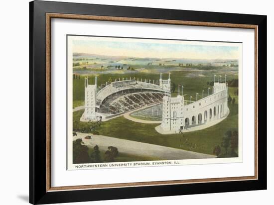 University Stadium, Evanston, Illinois-null-Framed Art Print