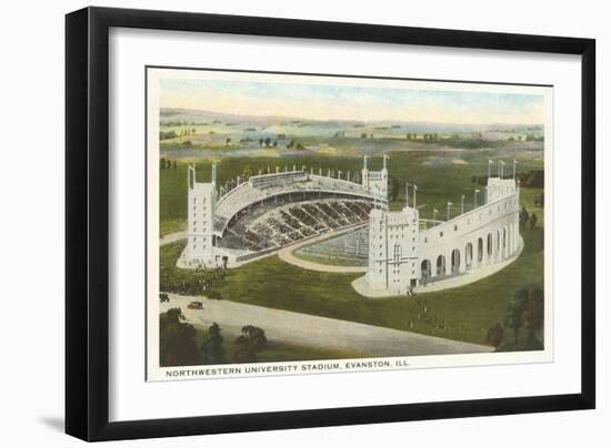 University Stadium, Evanston, Illinois--Framed Art Print