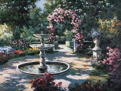 絵画 water fountain Forsyth_Park_Water_Fountain_li