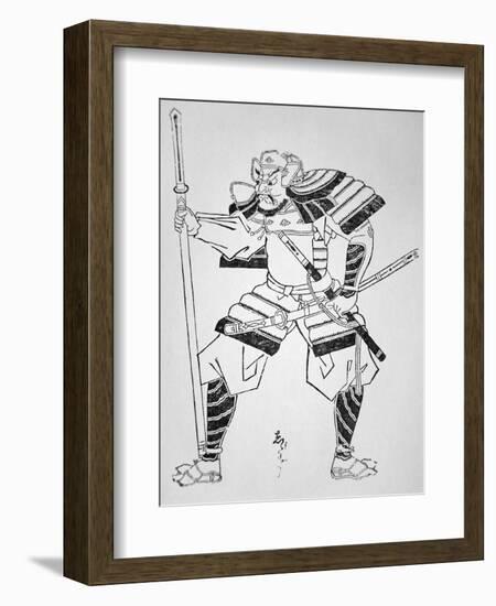 Unknown Japanese Warrior-Japanese School-Framed Giclee Print