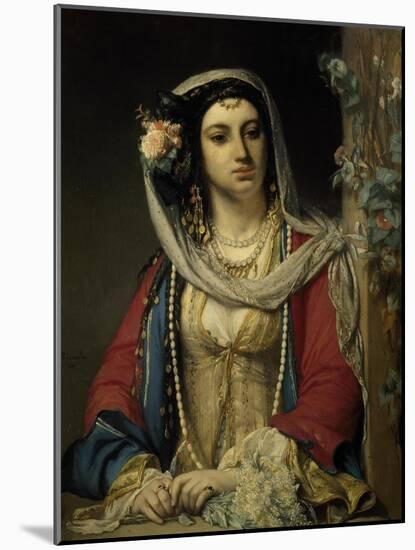 Unknown Jewish Girl in Cairo-Jean Francois Portaels-Mounted Giclee Print