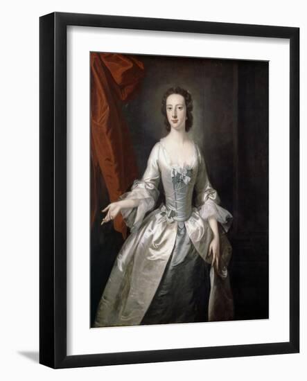 Unknown Lady, 1750-Thomas Hudson-Framed Giclee Print