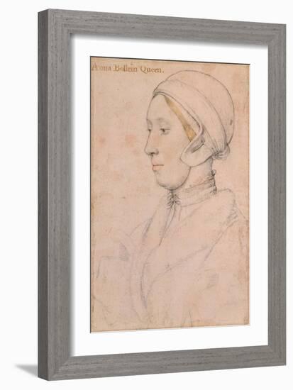 Unknown Lady (Anne Boley), 1536-Hans Holbein the Younger-Framed Giclee Print