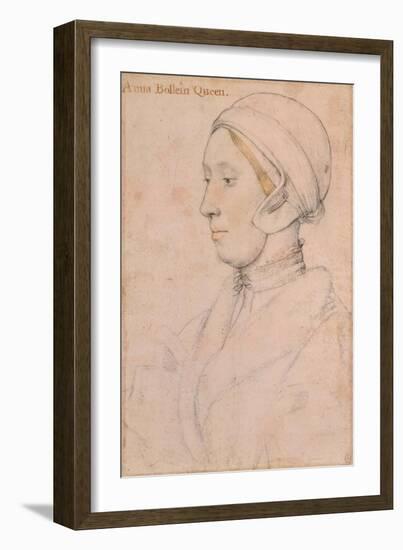 Unknown Lady (Anne Boley), 1536-Hans Holbein the Younger-Framed Giclee Print