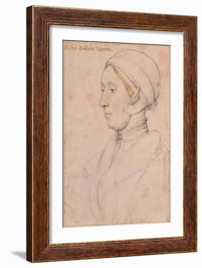 Unknown Lady (Anne Boley), 1536-Hans Holbein the Younger-Framed Giclee Print