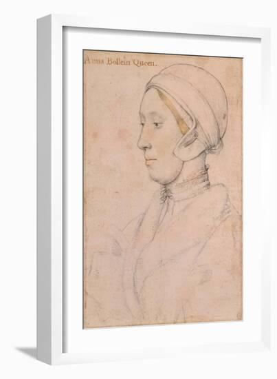 Unknown Lady (Anne Boley), 1536-Hans Holbein the Younger-Framed Giclee Print