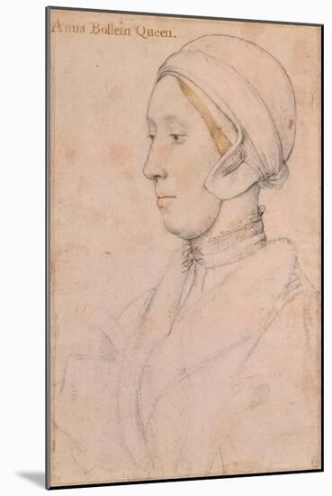Unknown Lady (Anne Boley), 1536-Hans Holbein the Younger-Mounted Giclee Print