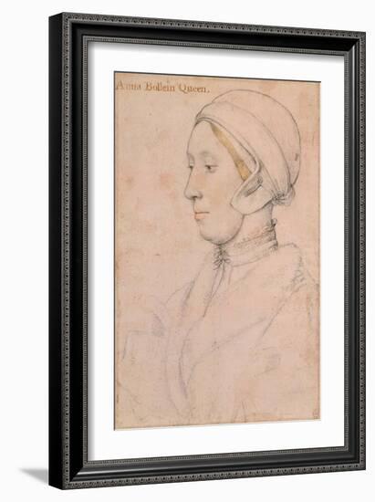 Unknown Lady (Anne Boley), 1536-Hans Holbein the Younger-Framed Giclee Print
