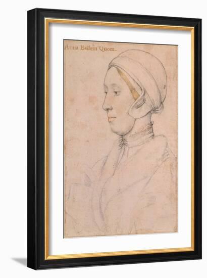 Unknown Lady (Anne Boley), 1536-Hans Holbein the Younger-Framed Giclee Print