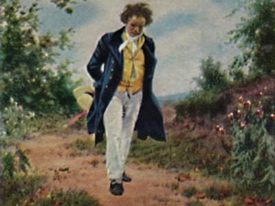 【返品送料無料】 Ludwig van Beethoven 1770-1827. - Gemälde von Schmid', 1934 絵画
