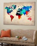 World Watercolor Map 1-Unknown NaxArt-Loft Art