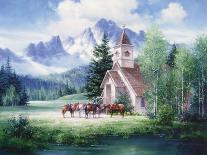 Western Church-unknown Sorenson-Stretched Canvas