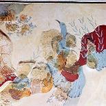 Reconstruction of the 'Bull-leaping' fresco from the Minoan Royal palace at Knossos-Unknown-Giclee Print