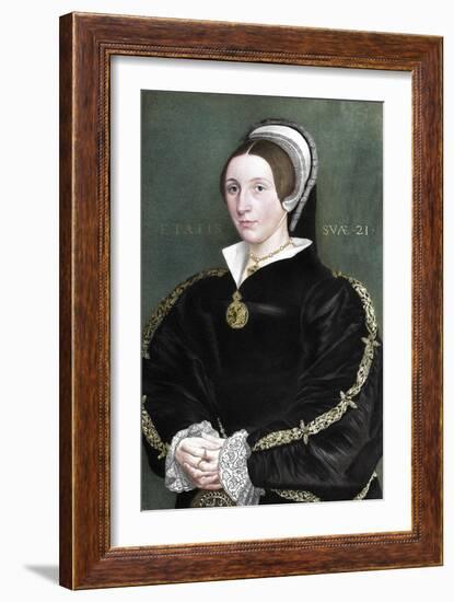 Unknown woman formerly thought to be Catherine Howard, 1902-Unknown-Framed Giclee Print
